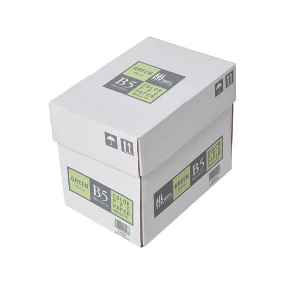 【10%OFFクーポン！】APPJ カラーコピー用紙 グリーン B5 500枚×5冊 CPG004 ...