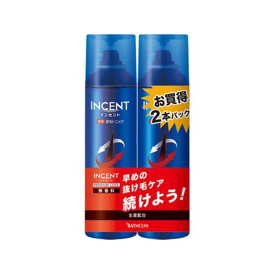 【お取り寄せ】バスクリン インセント 薬用育毛トニック 無香料プレミアムクール(190g×2) ヘア...