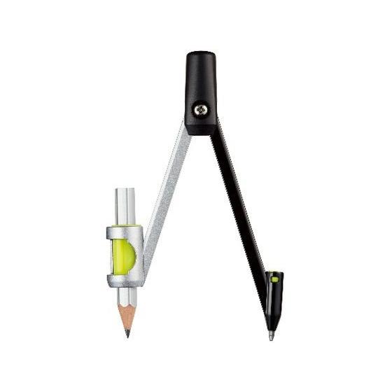 クツワ はじめてのコンパス ブラック CP232BK コンパス 分度器 教材 学童 文具