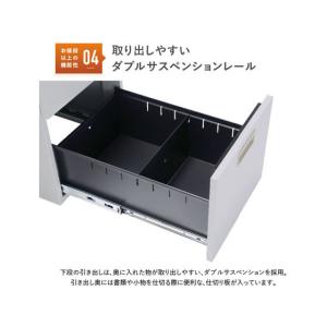 【メーカー直送】カグクロ 事務用片袖机 W11...の詳細画像4