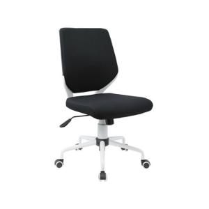 【メーカー直送】カグクロ チェンジ 肘なし ホワイト×ブラック CN-309-WH-BK【代引不可】【お客様組立】 肘なし 布張りチェア オフィスチェア オフィス家具