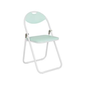 カグクロ/折りたたみ椅子 ホワイトフレーム アクアマリン/CO-005W-AM