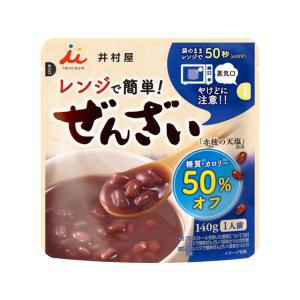 井村屋 レンジで簡単 糖質・カロリー50%オフぜんざい 140g 和菓子 デザート菓子 お菓子