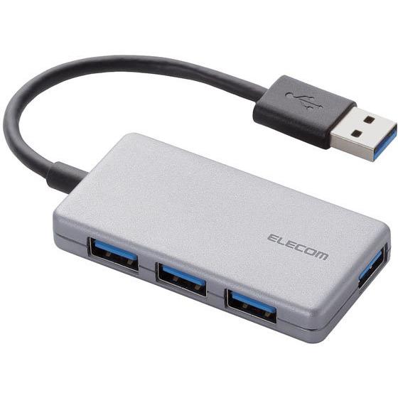 【お取り寄せ】エレコム USB3.0ハブ コンパクト 4ポート U3H-A416BSV