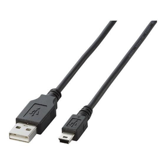 【お取り寄せ】エレコム USB2.0ケーブル mini-Bタイプ 5m U2C-M50BK