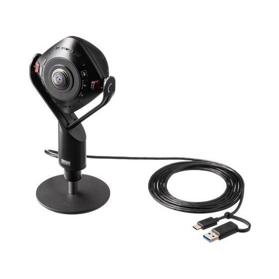 【お取り寄せ】サンワサプライ スピーカー内蔵360度Webカメラ CMS-V71BK ＷＥＢカメラ ...