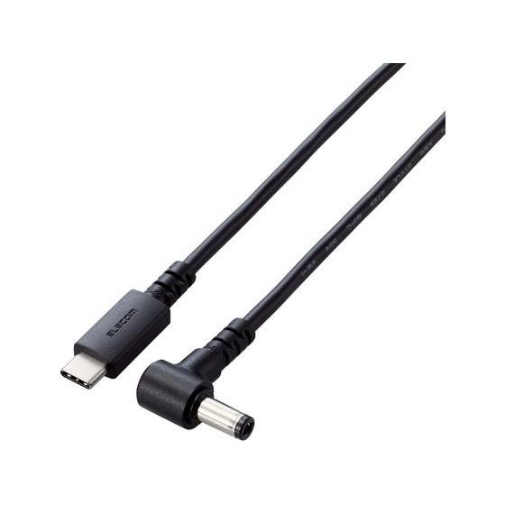 【お取り寄せ】エレコム 充電ケーブル 2m TypeC-丸型プラグ クロ DC-PDFE20BK 関...