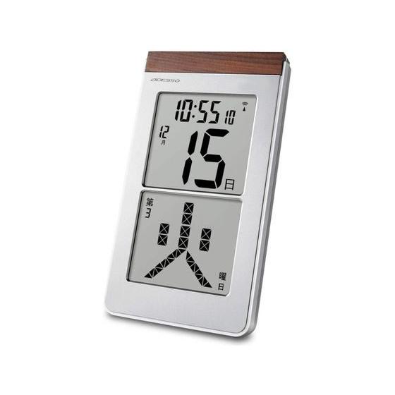 アデッソ メガ曜日日めくり電波時計 HM-301 置き時計 時計