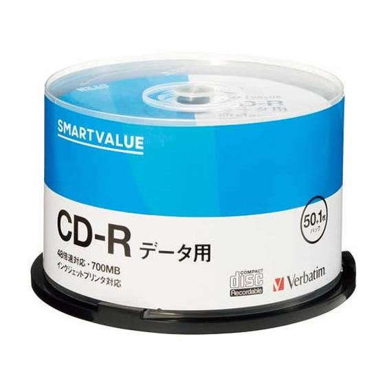 【お取り寄せ】スマートバリュー データ用CD-R 700MB 51枚 A901J データ用ＣＤ−Ｒ ...