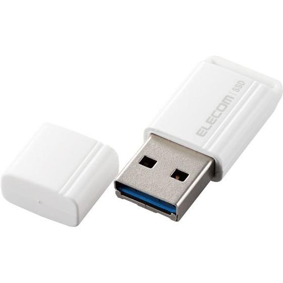 【お取り寄せ】エレコム 外付けSSD 500GB USB3.2 ホワイト ESD-EXS0500GW...