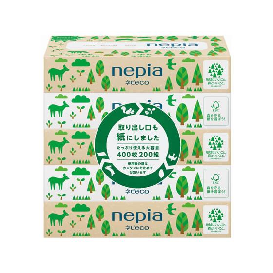 王子ネピア ネピECOティシュ 200組5個パック ティッシュペーパー