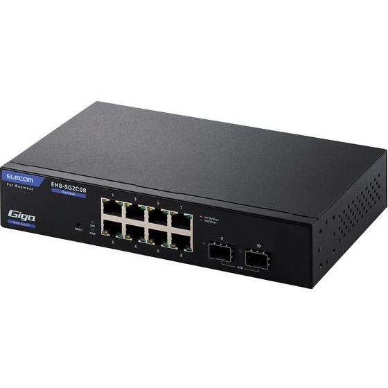 【お取り寄せ】エレコム スイッチングハブ WEBスマート Giga 8ポート EHB-SG2C08 ...