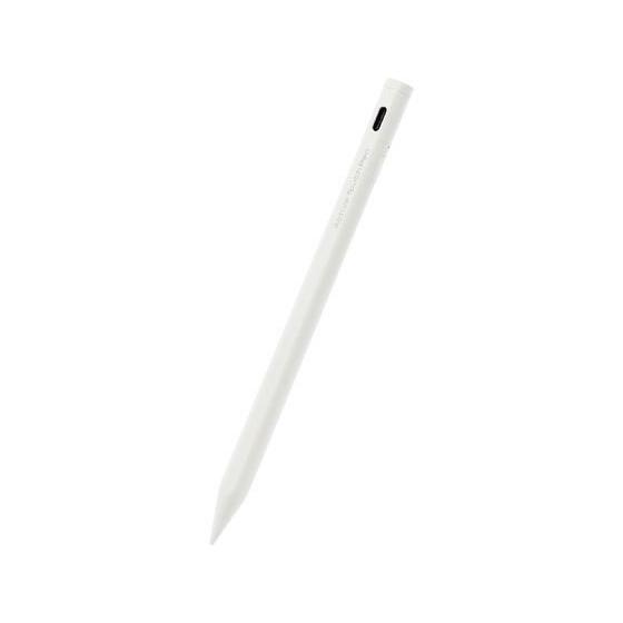 【お取り寄せ】エレコム 充電式アクティブタッチペン iPad ホワイト P-TPACSTAP02WH