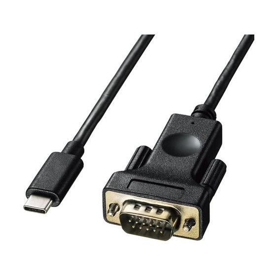 サンワサプライ Type-C-VGA変換ケーブル ブラック 1m KC-ALCV10 ディスプレイケ...