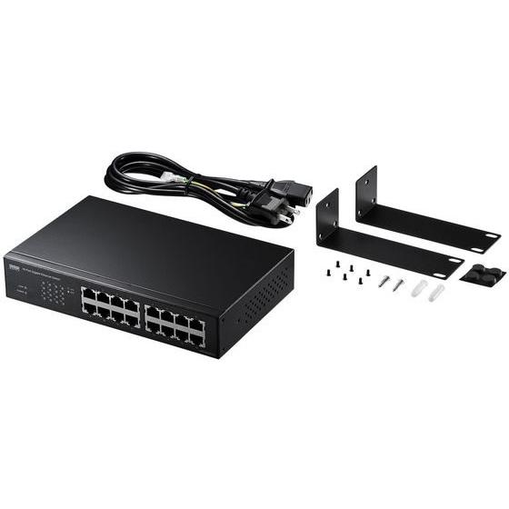 サンワサプライ Giga対応スイッチングハブ 16ポート ループ検知機能付き LAN-GIGAH16...