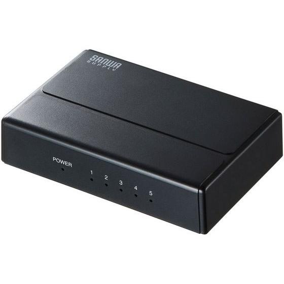 サンワサプライ ギガビット対応 スイッチングハブ 5ポート マグネット付き LAN-GIGAP501...