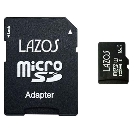 Lazos microSDHCメモリーカード 16GB L-B16MSD10-U1 ｍｉｃｒｏＳＤ ...