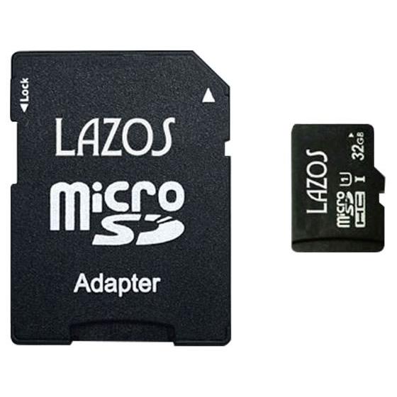 Lazos microSDHCメモリーカード 32GB L-B32MSD10-U1 ｍｉｃｒｏＳＤ ...