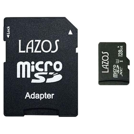 Lazos microSDXCメモリーカード 128GB L-B128MSD10-U3 ｍｉｃｒｏＳ...