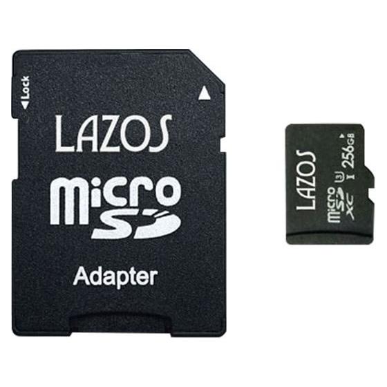 Lazos microSDXCメモリーカード 256GB L-B256MSD10-U3 ｍｉｃｒｏＳ...