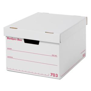 フェローズ バンカーズボックス 703Sボックス A4 赤 3個入 1006301 文書保存箱 文書保存箱 ボックス型ファイル｜ココデカウ