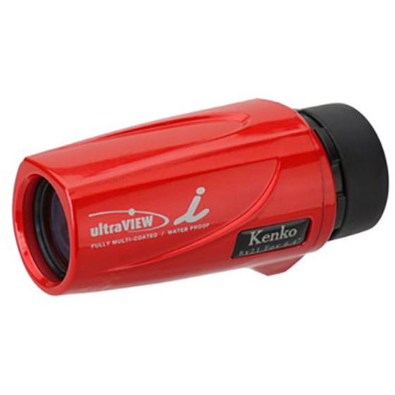 【お取り寄せ】ケンコー・トキナー 単眼鏡 ウルトラビュ-I 8倍 レッド 8X21FMC-RD 双眼...