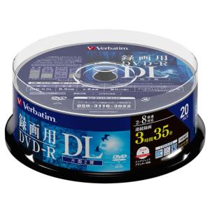 三菱（MITSUBISHI） 録画用DVD-R DL 215分 2-8倍速CPRM対応 20枚入 
