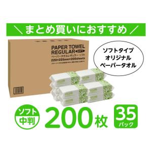 ペーパータオル レギュラー ソフトタイプ 20...の詳細画像1