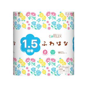 コアレックス信栄 ふわはな1.5倍巻き 45m ダブル 8ロール 香り付きトイレットペーパー トイレペーパー トイレットペーパー