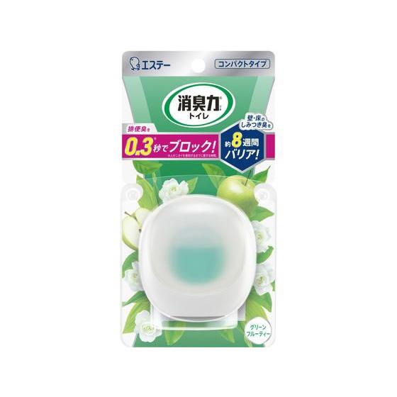 エステー 消臭力 コンパクト トイレ用 本体 グリーンフルーティー 置き型タイプ 消臭 芳香剤 トイ...