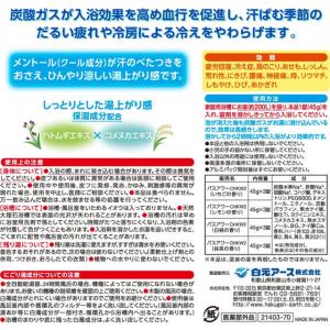白元アース いい湯旅立ち納涼にごり炭酸湯 かき...の詳細画像3
