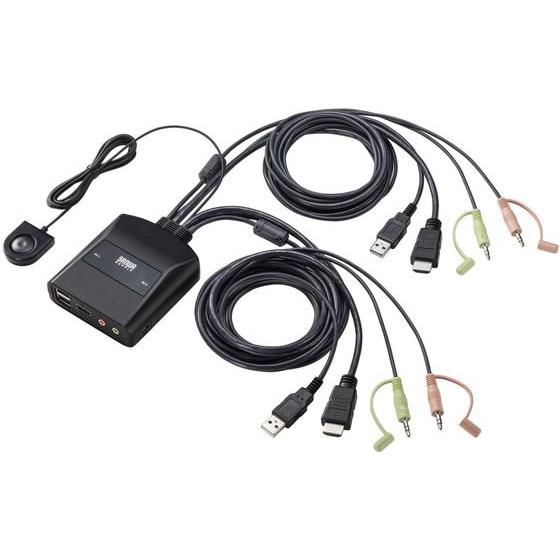 【お取り寄せ】サンワサプライ 4K対応HDMIパソコン自動切替器 SW-KVM2WHUUS 切替機 ...