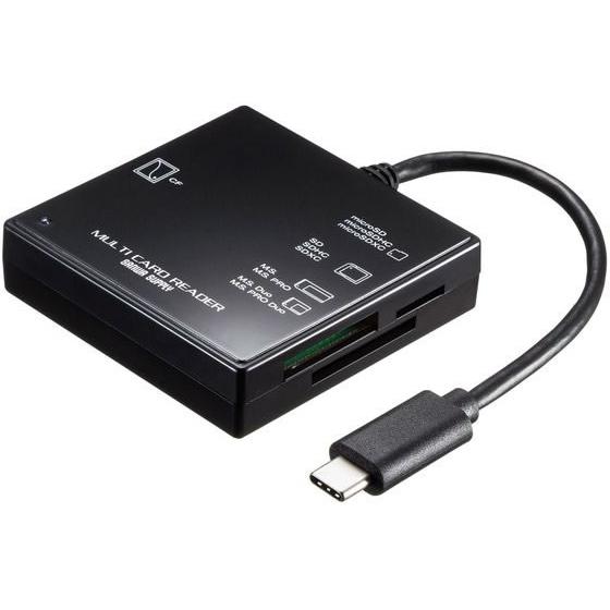 【お取り寄せ】サンワサプライ USB3.1 Type-Cマルチカードリーダー ADR-3TCML40...