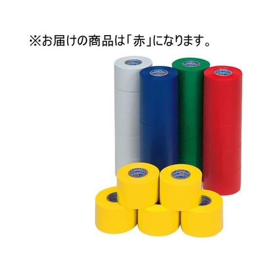 【お取り寄せ】エバニュー ラインテープ 50V 50mm×20m 赤 5巻 EKA060-100