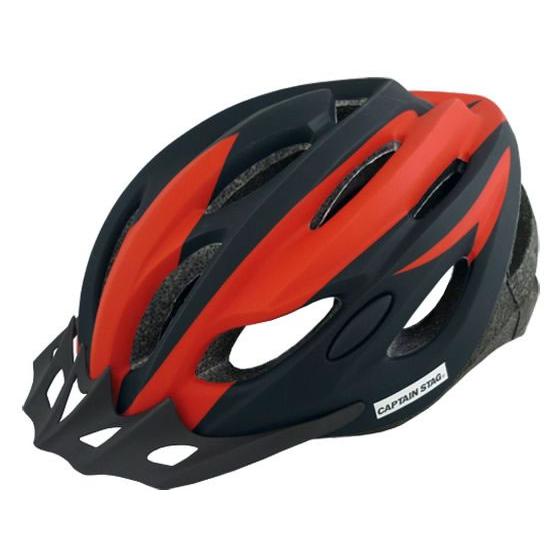キャプテンスタッグ 自転車用ヘルメット ヴェント児童以上ソフト マットレッド 自転車ヘルメット 自転...
