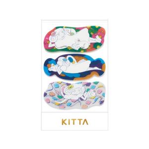 キングジム KITTA クリア (ヨウセイ) 21片 KITT013 デコレーション シールタイプ マスキングテープ｜cocodecow