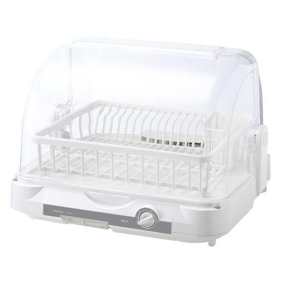 【お取り寄せ】コイズミ 食器乾燥器 大容量6人分収納 樹脂カゴ KDE5001W