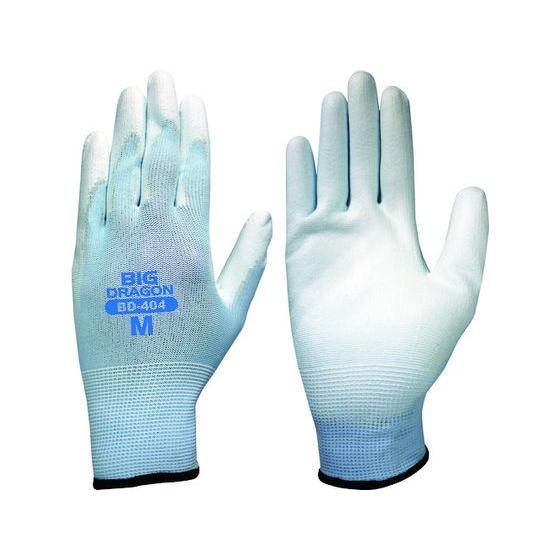 【お取り寄せ】富士グローブ ウレタンホワイト10双組BD-404 M 7069 背抜き手袋 軍手 作...