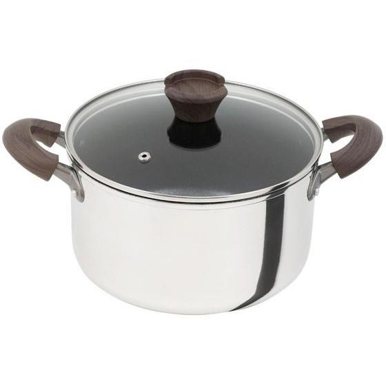 【お取り寄せ】LIV PLUS ベストコ 両手鍋 22cm ミラー ガラス蓋付き 両手鍋 外輪鍋 円...