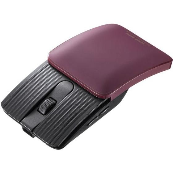 サンワサプライ 静音モバイルBluetoothマウス レッド MA-BBS526R マウス キーボー...