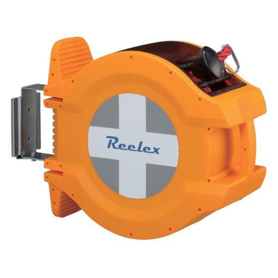 【お取り寄せ】Reelex バリアロープリール(赤色ロープ20m) BRR-1220R 安全標識 ス...