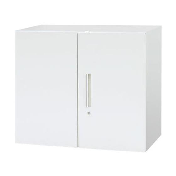 【メーカー直送】Netforce イーセンブリー 両開き書庫 2段 ホワイト A4書庫【代引不可】【...