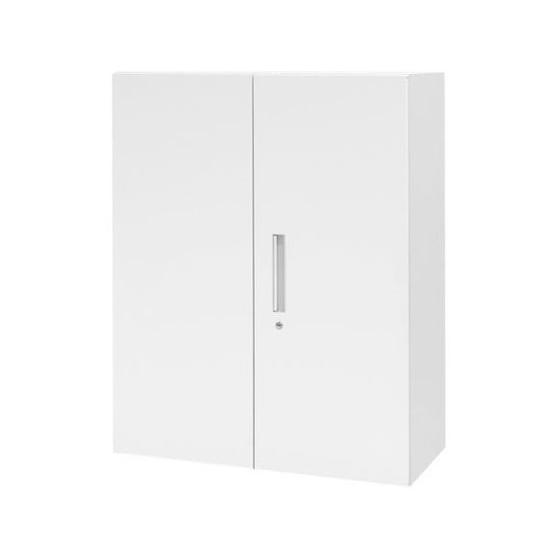 【メーカー直送】Netforce イーセンブリー 両開き書庫 3段 ホワイト A4書庫【代引不可】【...