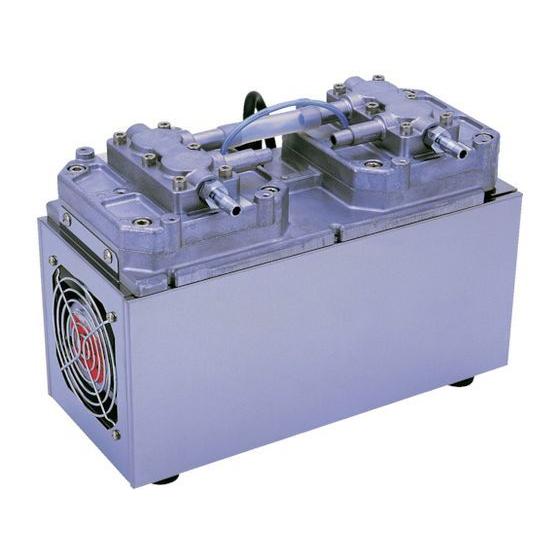 【お取り寄せ】ULVAC 単相100V ダイアフラム型ドライ真空ポンプ 全幅140mm DA-41D...