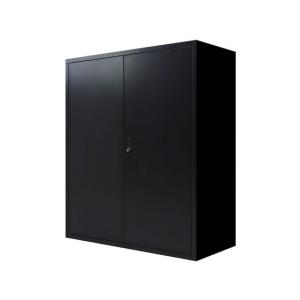 【メーカー直送】Netforce ファシル 両開キ書庫ダイヤル錠幅900*奥行400mmブラック【代引不可】【お客様組立】 両開き書庫 スチールキャビネット