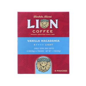 キーコーヒー ライオンコーヒー シングルサーブ バニラマカダミア 8g×4袋 ドリップコーヒー 一杯取り レギュラーコーヒーの商品画像