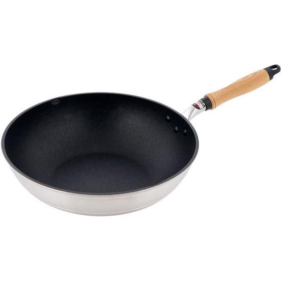 【お取り寄せ】LIV PLUS ベストコ 深型フライパン 30cm ガス火専用 シルバー フライパン...