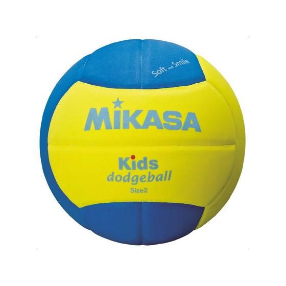 【お取り寄せ】ミカサ ドッジボールスマイルドッジボール2号 イエロー×ブルー SD20-YBL