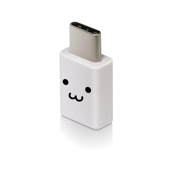 エレコム USB2.0変換アダプタType-C-microB しろちゃん MPA-MBFCMADNW...