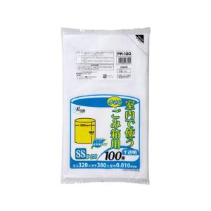 ジャパックス 小さなごみ箱用ポリ袋 SS 半透明 100枚 PR100 半透明タイプ ゴミ袋 ゴミ箱 清掃